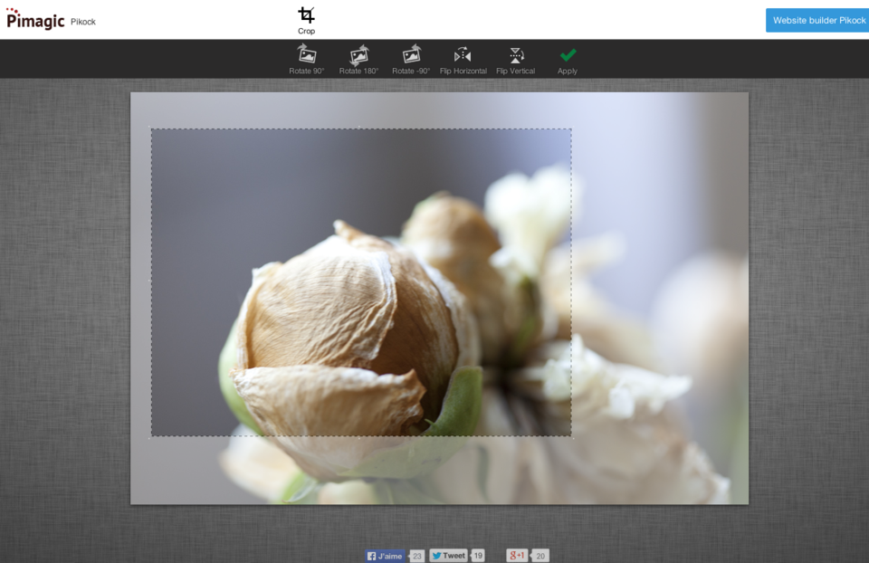 Pimagic, logiciel de retouche photo en ligne à la porté de tous